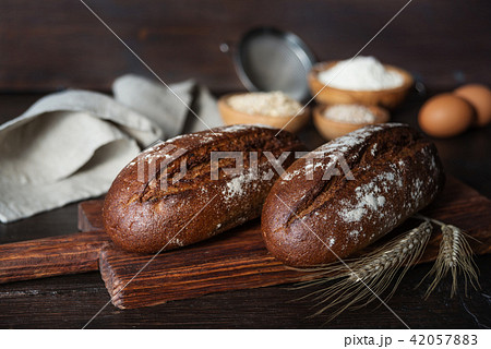 Rye homemade bread 42057883