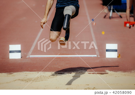 athlete jumper with limb loss leg athlete jumper with limb loss leg 42058090