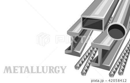 Rolled metal products banner. Rolled metal products banner. 42058412