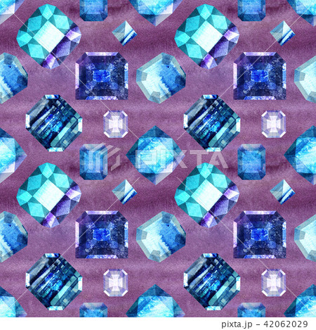 Ultramarine gems seamless pattern 4 Ultramarine gems seamless pattern 4 42062029