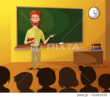 Teacher Teaching Students In Classroom, World Book Day, Back to school, Stationery, Book, Children Teacher Teaching Students In Classroom, World Book Day, Back to school, Stationery, Book, Children 42062693