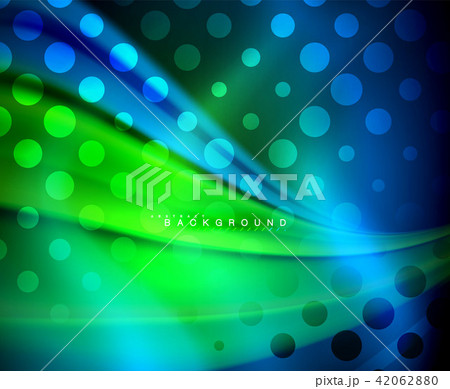 Neon holographic fluid color wave for web, wallpaper, pattern, texture and background 42062880