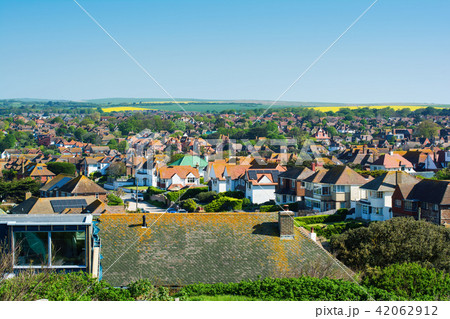 View of the town of Seaford, England 42062912