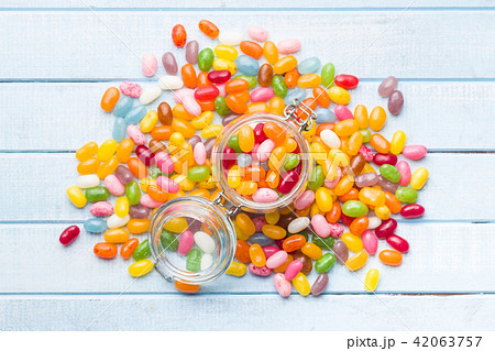 Sweet jelly beans. Sweet jelly beans. 42063757