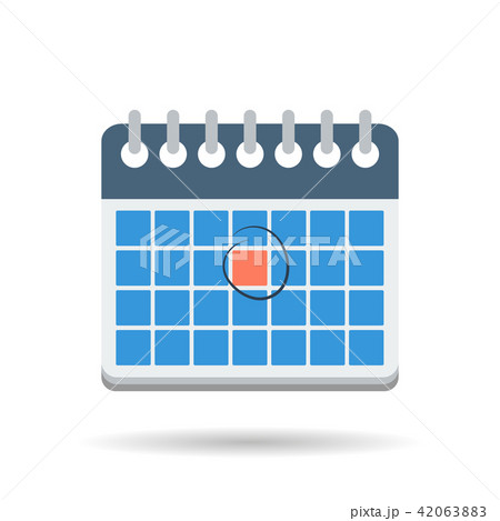 Flat month calendar icon 42063883