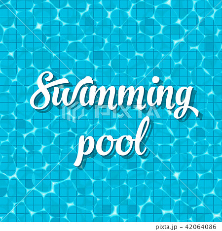 Creative vector illustration of swimming pool top view with reflection background. Art design of Creative vector illustration of swimming pool top view with reflection background. Art design of 42064086