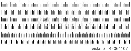 Creative vector illustration of size indicators set isolated on background. Different unit distances 42064107