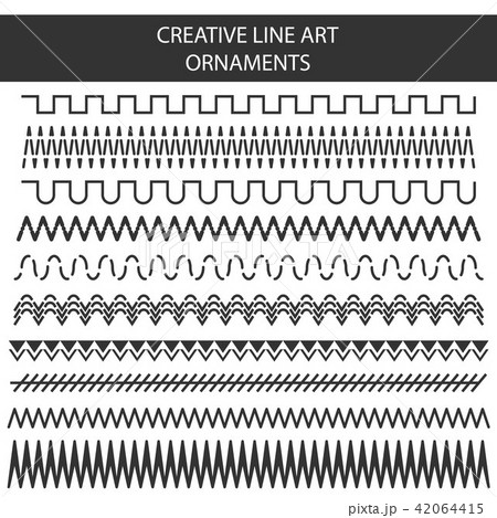 Creative vector illustration of hand drawn line frames set isolated on transparent background Creative vector illustration of hand drawn line frames set isolated on transparent background 42064415