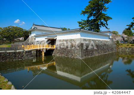 小田原城の住吉橋と銅門 小田原城の住吉橋と銅門 42064447