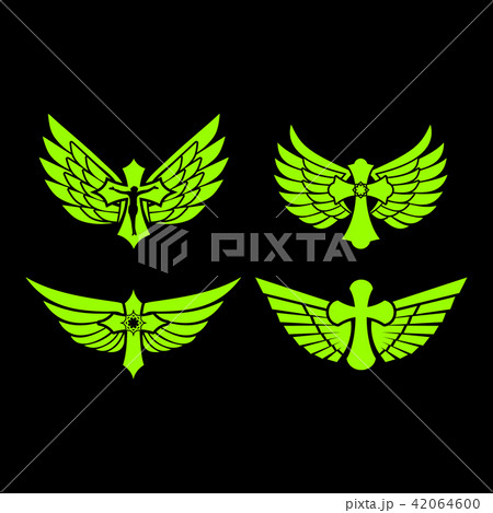 Christian symbols. The wings of the Holy Spirit. 42064600
