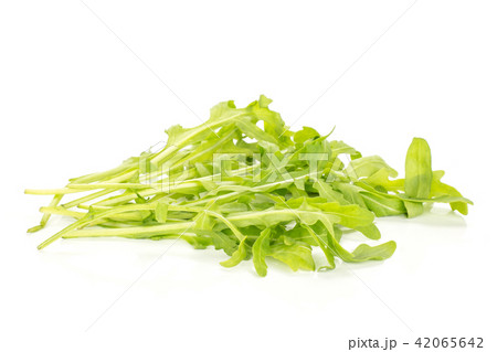 Fresh Raw Arugula (rucola) isolated on white 42065642