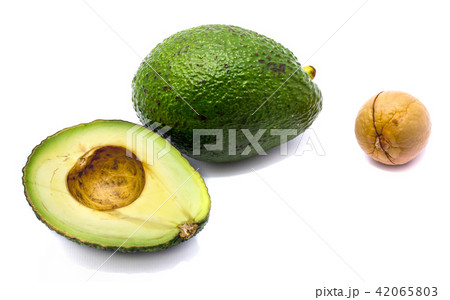 Avocado isolated on white Avocado isolated on white 42065803