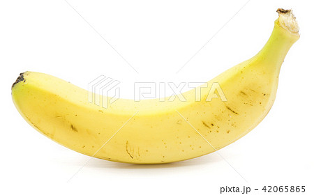 Yellow banana isolated on white 42065865