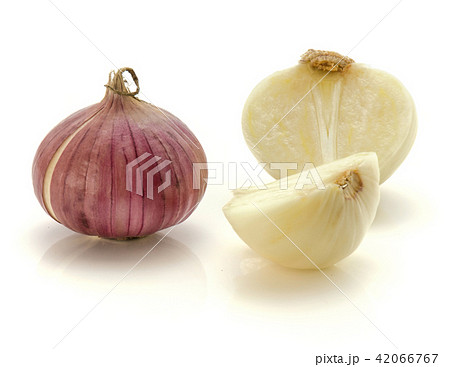 Fresh chinese garlic isolated on white 42066767