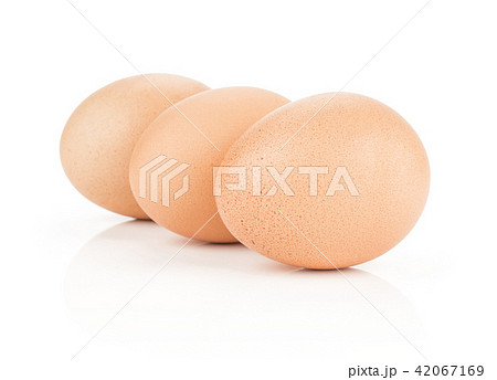 Fresh Chicken Egg isolated on white Fresh Chicken Egg isolated on white 42067169