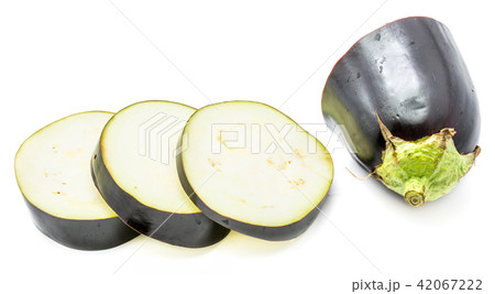 Fresh isolated eggplant on white Fresh isolated eggplant on white 42067222