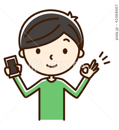 男性 スマートフォン OK 男性 スマートフォン OK 42068007