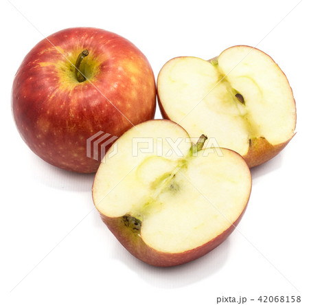 Fresh apple kanzi isolated on white Fresh apple kanzi isolated on white 42068158