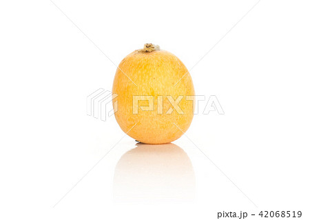 Fresh raw orange japanese loquat isolated on white Fresh raw orange japanese loquat isolated on white 42068519