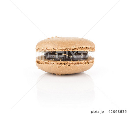 Colourful French macaron isolated on white Colourful French macaron isolated on white 42068636