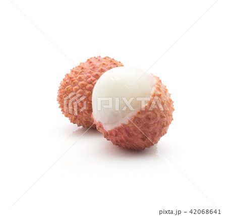 Fresh lychee isolated on white Fresh lychee isolated on white 42068641