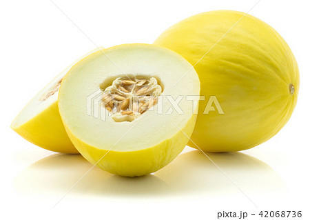 Melon Honeydew isolated on white Melon Honeydew isolated on white 42068736
