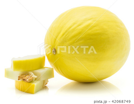 Melon Honeydew isolated on white Melon Honeydew isolated on white 42068749