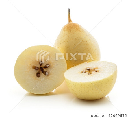 Fresh Nashi Pear isolated on white 42069656