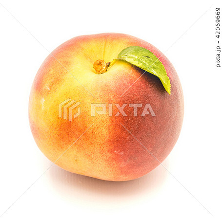 Fresh peach isolated on white Fresh peach isolated on white 42069669