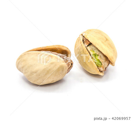Salted pistachio isolated on white Salted pistachio isolated on white 42069957