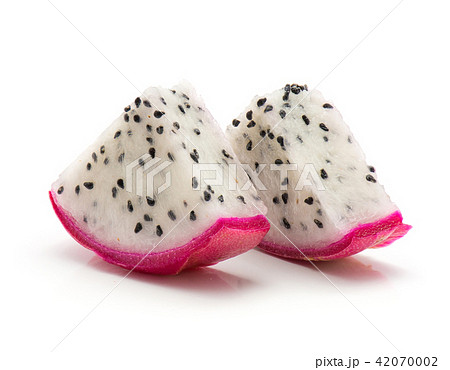 Fresh raw pitahaya isolated on white Fresh raw pitahaya isolated on white 42070002
