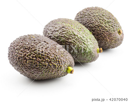 Fresh purple avocado isolated on white 42070040