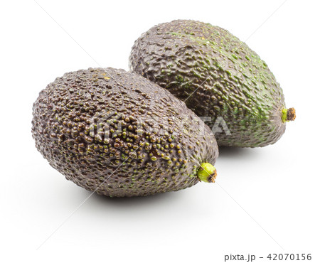 Fresh purple avocado isolated on white Fresh purple avocado isolated on white 42070156