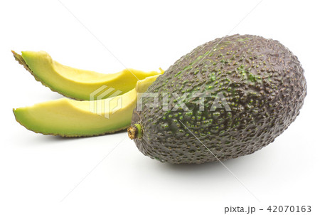 Fresh purple avocado isolated on white 42070163