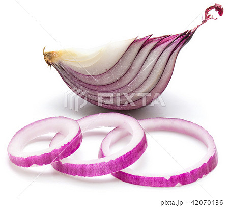 Fresh red onion isolated on white Fresh red onion isolated on white 42070436