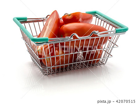 Fresh san marzano tomato isolated on white Fresh san marzano tomato isolated on white 42070515