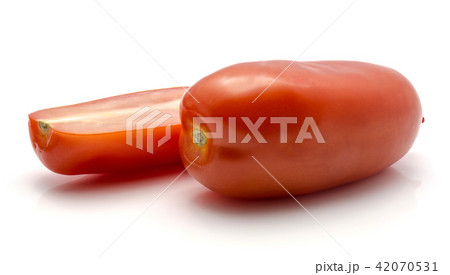 Fresh san marzano tomato isolated on white Fresh san marzano tomato isolated on white 42070531