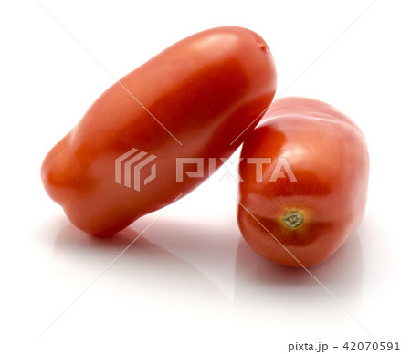 Fresh san marzano tomato isolated on white Fresh san marzano tomato isolated on white 42070591