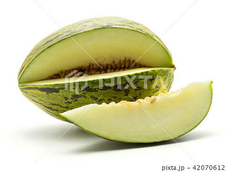 Santa Claus melon isolated on white 42070612