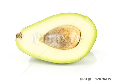 fresh Raw smooth avocado isolated on white fresh Raw smooth avocado isolated on white 42070849