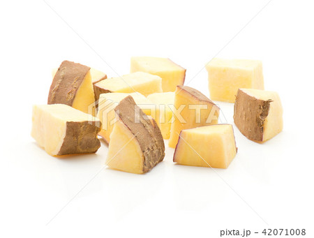 Fresh raw sweet potato isolated on white Fresh raw sweet potato isolated on white 42071008