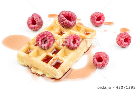 Fresh Waffle isolated on white Fresh Waffle isolated on white 42071395