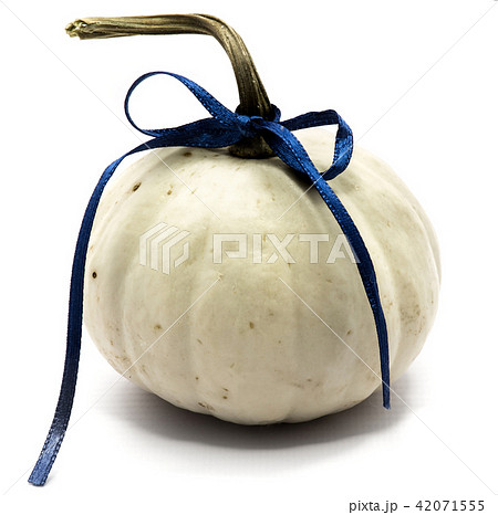 White pumpkin isolated on white 42071555