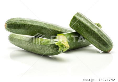 Fresh Zucchini isolated on white 42071742