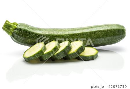 Fresh Zucchini isolated on white 42071759