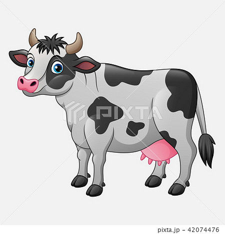 Cute Cow Cartoonのイラスト素材