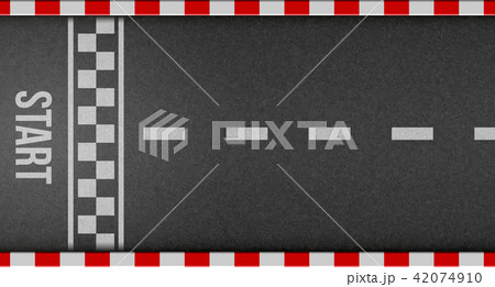 Creative vector illustration of finish line racing background top view. Art design. Start or finish Creative vector illustration of finish line racing background top view. Art design. Start or finish 42074910