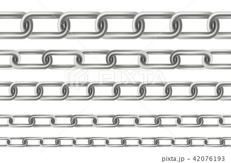 Creative vector illustration of metallic dangling chain links set isolated on background. Art design Creative vector illustration of metallic dangling chain links set isolated on background. Art design 42076193