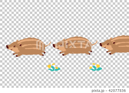 Urabe's marching straight (simple) New Year's cards New Year's material 42077836