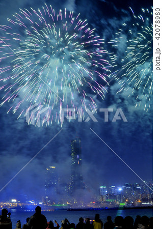 花火 夜景 炎 42078980
